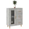 vidaXL Sideboard Concrete Grey 69,5x34x90 cm Engineered Wood