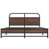 vidaXL Bed Frame without Mattress 150x200 cm Brown Oak Engineered Wood