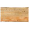 vidaXL Table Top 120x60x2.5 cm Live Edge Solid Wood Mango