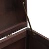 vidaXL Treasure Chest with Latches Dark Brown 110x50x39.5 cm Plywood