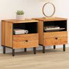 vidaXL Bedside Cabinets 2 pcs 40x33x46 cm Solid Wood Acacia