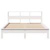 vidaXL Bed Frame without Mattress White 140x200 cm Solid Wood Pine
