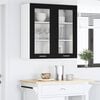vidaXL Hanging Cabinet Black Oak 80 x 31 x 80 cm Engineered Wood