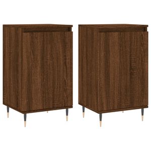 vidaXL Sideboards 2 pcs Brown Oak 40x35x70 cm Engineered Wood