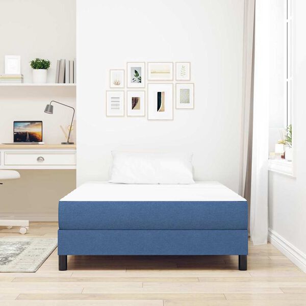 vidaXL Bed Mattress with Mattress Blue 120 x 200 cm Fabric