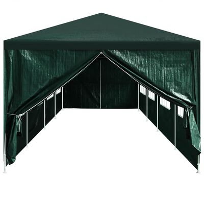 vidaXL Party Tent Doors 2 pcs with Zipper Green