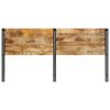 vidaXL Headboard 200 cm Solid Wood Mango and Iron