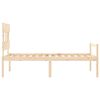 vidaXL Senior Bed without Mattress 90x200 cm Solid Wood