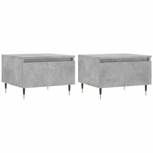 vidaXL Coffee Tables 2 pcs Concrete Grey 50x46x35 cm Engineered Wood