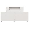 vidaXL Bed Frame without Mattress White 150x200 cm King Size Solid Wood Pine