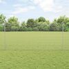 vidaXL Fence with Post Silver 1.2 x 25 m Steel