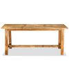 vidaXL Dining Table Solid Mango Wood 180 cm