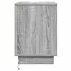 vidaXL Bedside Cabinet 2 pcs Grey 39 x 34.5 x 50 cm Engineered wood