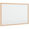 vidaXL Magnetic Whiteboard with Solid Pine Wood Frame 60x40 cm
