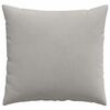 vidaXL Sofa Pillows 2 pcs Light Grey 50 x 50 cm Fabric