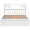 vidaXL Bed Frame without Mattress White 140x190 cm Solid Wood Pine