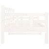 vidaXL Day Bed without Mattress White Solid Wood Pine 80x200 cm