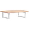 vidaXL Basin Shelf Wall Mounted Steel and Solid Wood Oak