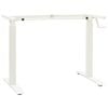 vidaXL Desk with Storage White and Natural 120 x 60 cm Solid Oak Wood