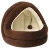 vidaXL Cat Bed | Brown and Cream | Fleece, PP cotton | Small | Cat Bed