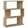 vidaXL Book Cabinet Artisan Oak 80x24x96 cm Engineered Wood
