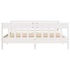 vidaXL Bed Frame without Mattress White 200x200 cm Solid Wood Pine