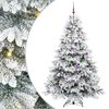vidaXL Artificial Christmas Tree with 300 LEDs White 210 cm PE and PVC