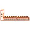 vidaXL Bed Frame without Mattress Wax Brown 90x200 cm Solid Wood Pine