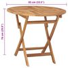vidaXL Folding Garden Table 85x76 cm Solid Teak Wood