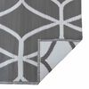 vidaXL Outdoor Rug ARAKIL Grey and white 300 x 600 cm PP