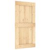 vidaXL Sliding Door with Hardware Set 100x210 cm Solid Wood Pine