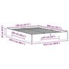 vidaXL Floor Bed Frame with Storage Brown 120 x 200 cm Solid pine wood