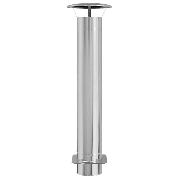 vidaXL Chimney Extension Silver 35 x 35 x 132 cm Stainless steel