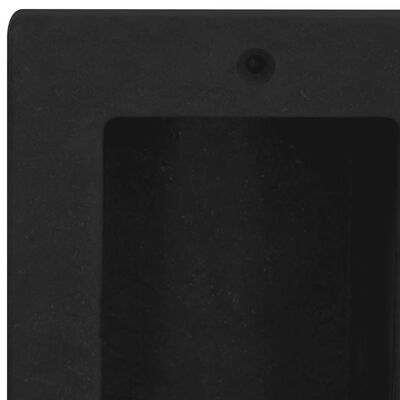 vidaXL Shower Niche with 2 Compartments Matt Black 41x51x10 cm