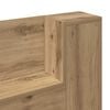 vidaXL Headboard Artisan Oak 200 x 15 x 103.5 cm Engineered Wood