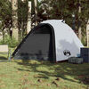 vidaXL Camping Tent Dome 4-Person White Blackout Fabric Waterproof