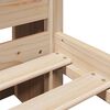 vidaXL Bookcase Bed without Mattress 140x190 cm Solid Wood Pine