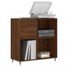 vidaXL Record Cabinet Brown Oak 84.5x38x89 cm Engineered Wood