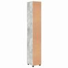 vidaXL Bathroom Tall Cabinet with Door Concrete grey 30 x 35 x 192 cm