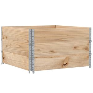 vidaXL Pallet Collars 3 pcs 100x100 cm Solid Wood Pine