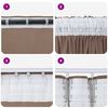 vidaXL Velvet Curtains 2 pcs Cappuccino 225 x 140 cm Velvet