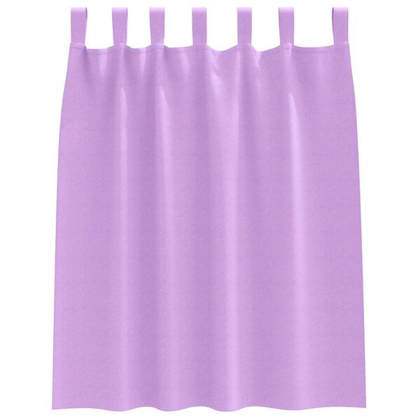 vidaXL Blackout Curtains with Rings 2 pcs Purple 140 x 140 cm
