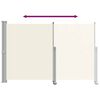 vidaXL Patio Retractable Side Awning 160 x 300 cm Cream