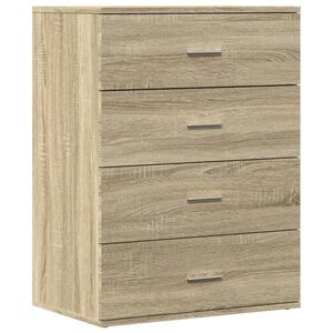 vidaXL Sideboard Sonoma Oak 60x39x80 cm Engineered Wood