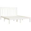 vidaXL Bed Frame without Mattress White 160x200 cm Solid Wood