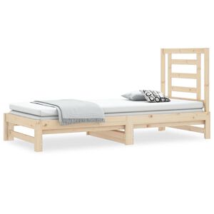 vidaXL Pull-out Day Bed without Mattress 2x(90x200) cm