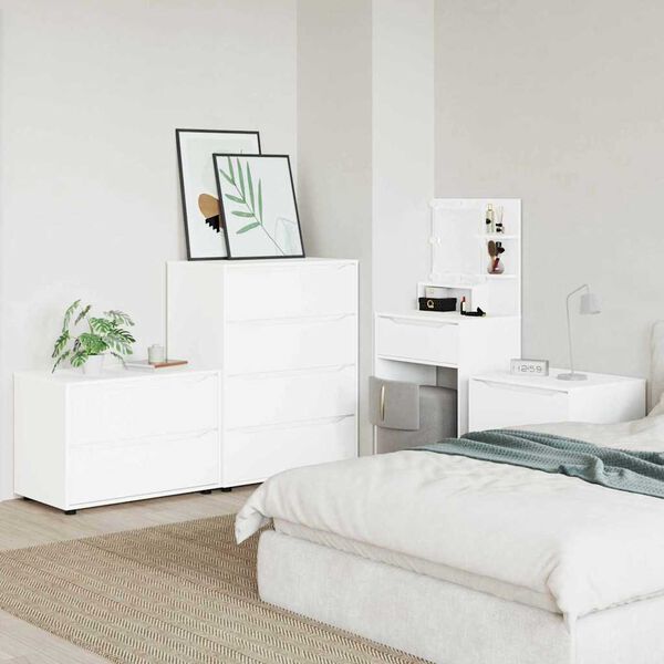 vidaXL Storage Cabinet White 80 x 48 x 57 cm Engineered Wood