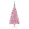 vidaXL Christmas Tree with 150 LEDs with Stand Pink 120 cm PVC