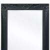 vidaXL Wall Mirror Baroque Style 140x50 cm Black