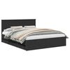 vidaXL Bed Frame with Drawer Black 160 x 200 cm Engineer Wood
